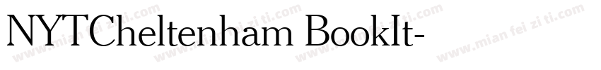 NYTCheltenham BookIt字体转换